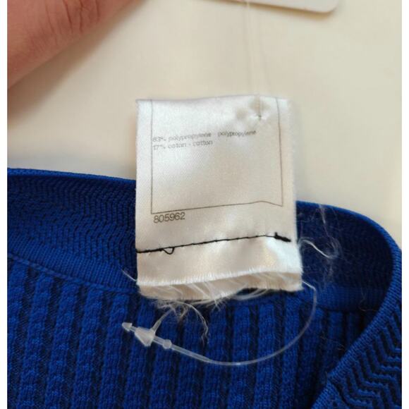 Chanel Blue Textured Straight-Cut Dress Sz.38 - Picture 6 of 8